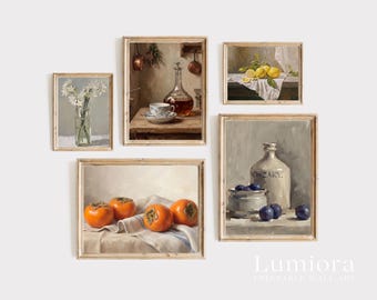 70+ Vintage Kitchen Wall Art, Still Life Print Set, Farmhouse Kitchen Decor, Fruit Painting, French Country Art, Dining Room Gallery Wall, image 7