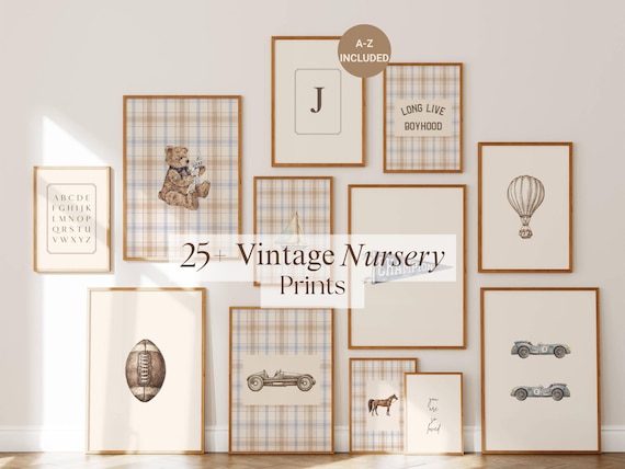 25+ Vintage Boy Nursery Prints