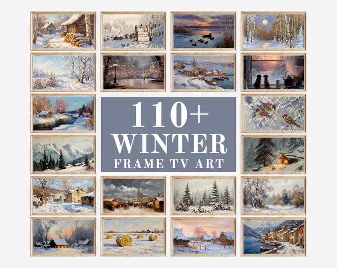 Winter Frame TV Art Set | 110+ Winter Screensaver Bundle…