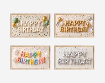 100+ Birthday Frame TV Art Mega Bundle, 4K Happy Birthday Samsung TV Background, Party Digital Decor, Colorful Birthday Screensaver, image 16