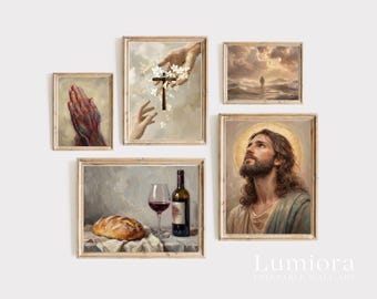 100+ Christian Wall Art Prints, Faith Wall Art, Religious Gallery Set, Jesus Print Bundle, Nativity Scene Art, Christian Art Set, image 10