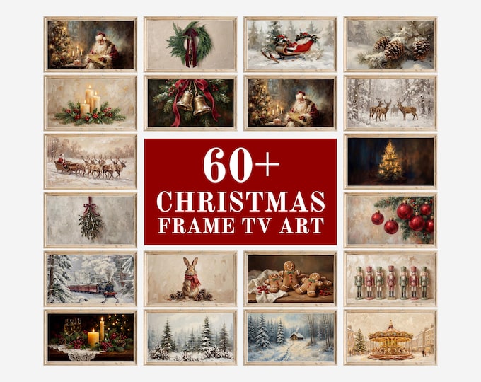 60+ Christmas Frame TV Art Bundle Set – Samsung Frame TV…