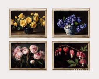 50+ Moody Floral Prints, Dark Botanical Art, Floral Gallery Wall, Vintage Flower Print, Dark Floral Prints, Moody Floral Gallery, image 9