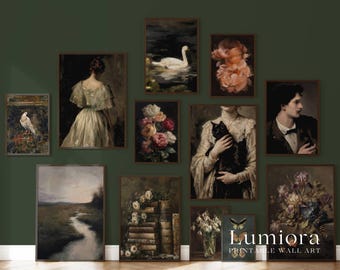 300+ Dark Academia Prints, Moody Gallery Wall, Gothic Gallery Wall, Vintage Dark Prints, Victorian Gallery, Mega Bundle Prints, image 3