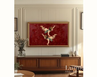 Samsung Frame TV Art Valentine's Day | Vintage Cupid Oil Painting TV Art | Romantic Angel, 4K Download | Samsung Frame TV Valentine Decor, image 6