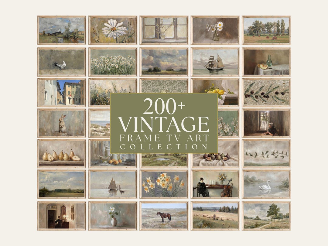 200+ Vintage Frame TV Art Bundle | Antique Frame Tv Art Collection, Landscape Frame TV, Fa
