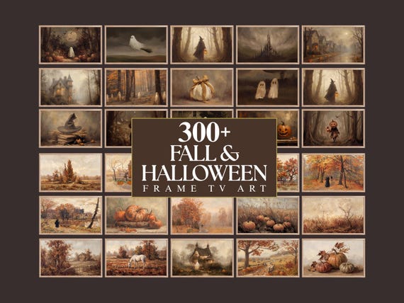 300+ Fall & Halloween Frame TV Art
