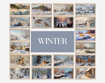 1100+ Samsung Frame TV Art Mega Bundle, All Season Frame TV Art, Whole Year Holiday Screen Art, Vintage Oil Painting, image 7
