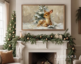 100+ Christmas Frame TV Art Bundle – Samsung Frame TV Art Collection, Winter Holiday Painting, Rustic Santa & Cozy Christmas Digital Art Set, image 10