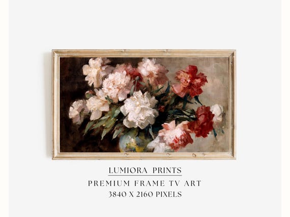 Romantic Red Roses Samsung Frame TV Art