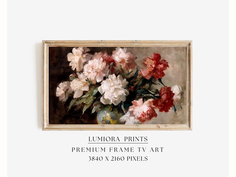 Romantic Red Roses Samsung Frame TV Art