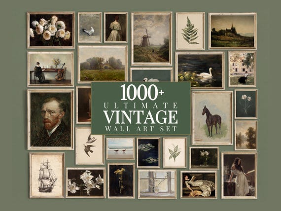 1000+ Vintage Print Bundle