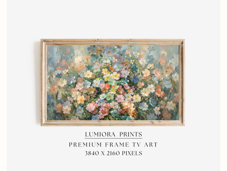 Spring Wildflower Bouquet Samsung Frame TV Art