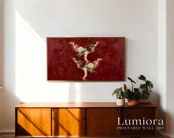 Samsung Frame TV Art Valentine's Day | Vintage Cupid Oil Painting TV Art | Romantic Angel, 4K Download | Samsung Frame TV Valentine Decor, image 3