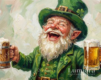 St. Patrick’s Day Samsung Frame TV Art, Funny Leprechaun TV Decor, Green Aesthetic Screen Art, Irish Holiday Cheers Background, image 7