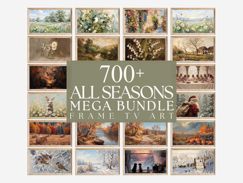 700+ Vintage Frame TV Art Mega Bundle