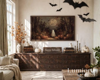 300+ Fall & Halloween Frame TV Art, Vintage Fall Samsung TV Art Bundle, Spooky TV Background, image 8