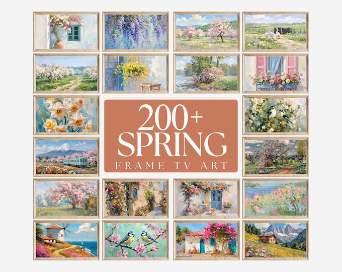 200+ Spring Frame TV Art Mega Bundle, Vintage Oil Painting…