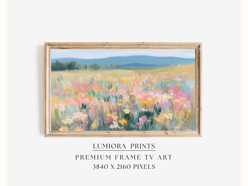 Wildflower Meadow Samsung Frame TV Art