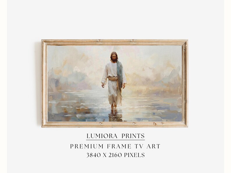 Jesus Walking on Water Samsung Frame TV Art