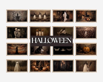 250+ Autumn & Halloween Frame TV Art, Vintage Fall Samsung TV Art Bundle, Spooky TV Background, Moody Dark Academia, image 16