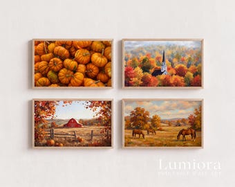 250+ Autumn & Halloween Frame TV Art, Vintage Fall Samsung TV Art Bundle, Spooky TV Background, Moody Dark Academia, image 11
