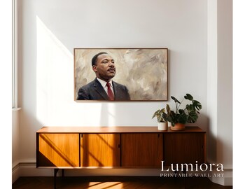 Martin Luther King Jr. Day Samsung Frame TV Art Bundle, Historical Portrait Oil Painting, Inspirational Leader Wall Art, 4K, image 6