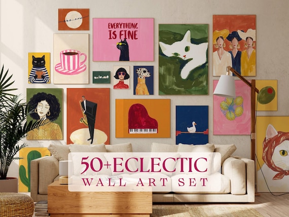 50+ Eclectic Gallery Wall Prints