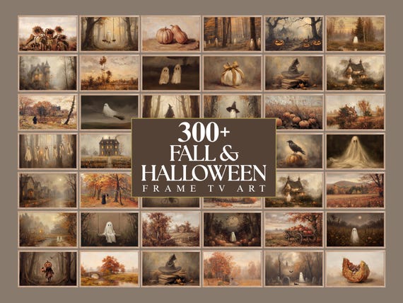 300+ Fall & Halloween Frame TV Art