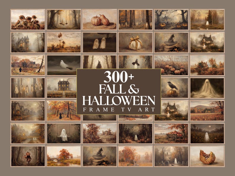 300+ Fall & Halloween Frame TV Art