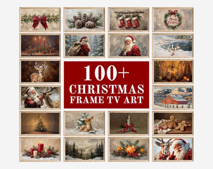 100+ Christmas Frame TV Art Bundle – Samsung Frame TV Art…