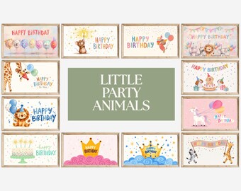 100+ Birthday Frame TV Art Mega Bundle, 4K Happy Birthday Samsung TV Background, Party Digital Decor, Colorful Birthday Screensaver, image 7
