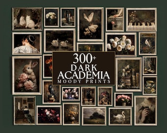 300+ Dark Academia Prints, Moody Gallery Wall, Gothic Gallery Wall, Vintage Dark Prints, Victorian Gallery, Mega Bundle Prints