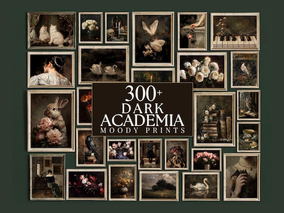 300+ Dark Academia Prints, Moody Gallery Wall, Gothic Gallery Wall, Vintage Dark Prints, Victorian Gallery, Mega Bundle Prints