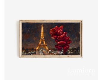 Valentine Frame TV Art Set | 30+ Red Romantic TV Art Bundle | Classic Love & Rose Aesthetic | Samsung Frame TV Valentine Decor, image 6