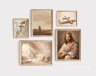 100+ Christian Wall Art Prints, Faith Wall Art, Religious Gallery Set, Jesus Print Bundle, Nativity Scene Art, Christian Art Set, image 13