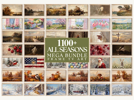 1100+ Samsung Frame TV Art Mega Bundle