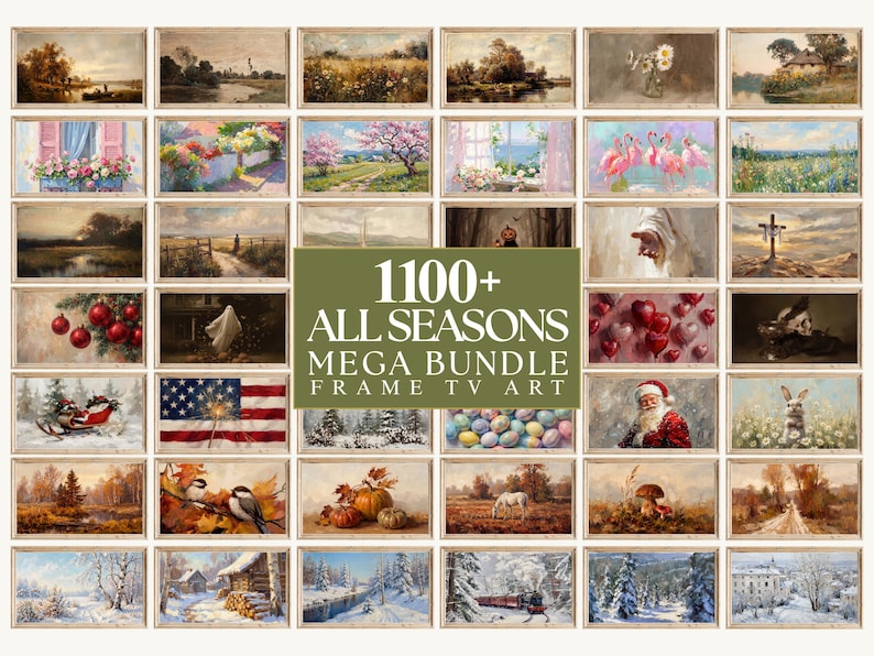 1100+ Samsung Frame TV Art Mega Bundle