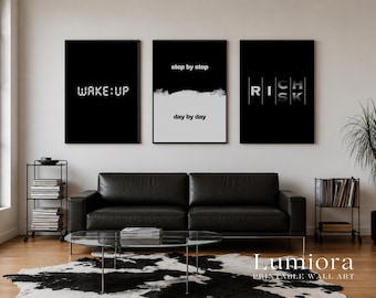 100+ Motivational Wall Art Set, Office Wall Art, Inspirational Quotes, Minimalist Poster, Motivational Decor, Typography Art Print Bundle, image 8