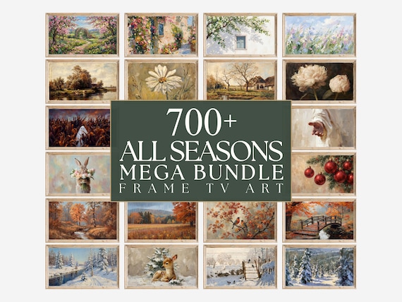 700+ All Seasons Samsung Frame TV Art Mega Bundle