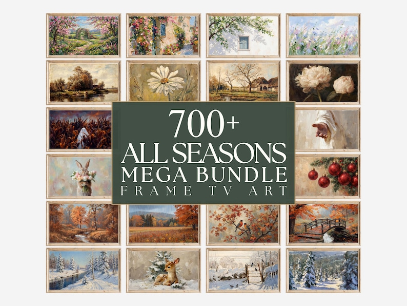 700+ All Seasons Samsung Frame TV Art Mega Bundle