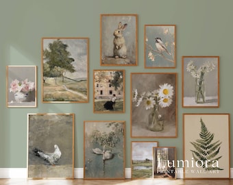 400+ French Country Decor, Neutral Gallery Wall, Cottagecore Decor, Vintage Print Bundle, Farmhouse Prints, Cottage Gallery Set, image 3