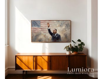 Martin Luther King Jr. Day Samsung Frame TV Art Bundle, Historical Portrait Oil Painting, Inspirational Leader Wall Art, 4K, image 4