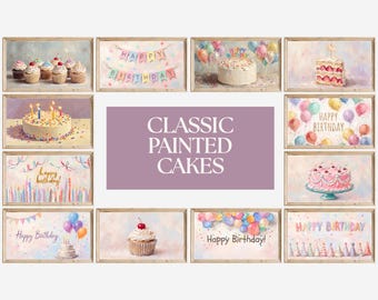 100+ Birthday Frame TV Art Mega Bundle, 4K Happy Birthday Samsung TV Background, Party Digital Decor, Colorful Birthday Screensaver, image 6