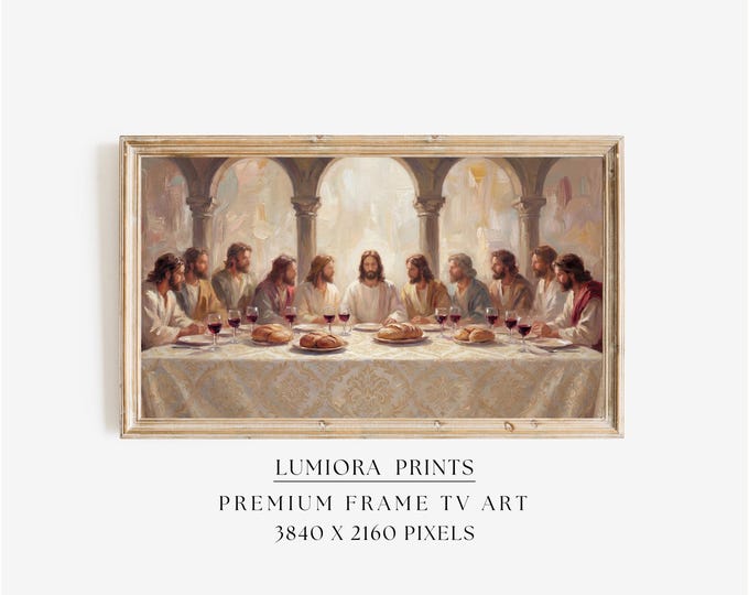The Last Supper Samsung Frame TV Art, Jesus Christ &…