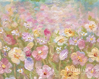 Spring Wildflower Meadow Samsung Frame TV Art, Floral Oil Painting, 4K Digital Download, Cottagecore Wall Art, Summer Screen Decor, image 7