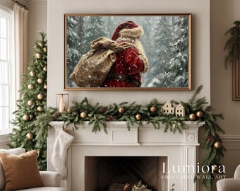 100+ Christmas Frame TV Art Bundle – Samsung Frame TV Art Collection, Winter Holiday Painting, Rustic Santa & Cozy Christmas Digital Art Set, image 8