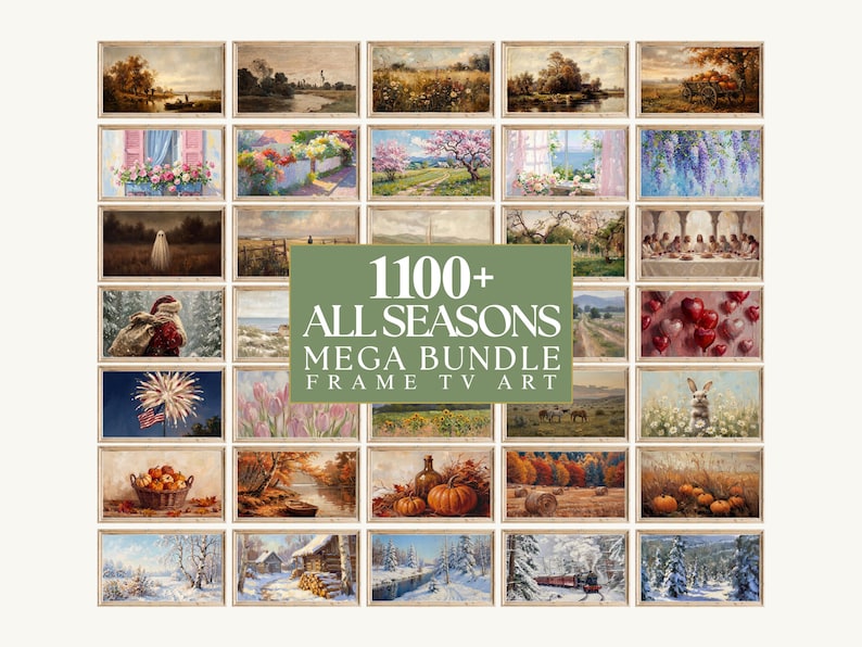 1100+ All Season Frame TV Art Mega Bundle