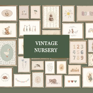 700+ Vintage Print Bundle, Antique Wall Art Set, Rustic Gallery Set, French Country Decor, Cottagecore Prints, Neutral Gallery Wall Mega Set image 12
