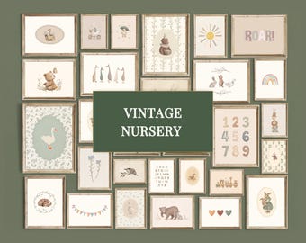 850+ Vintage Print Bundle, Antique Wall Art Set, Rustic Gallery Set, French Country Decor, Cottagecore Prints, image 14